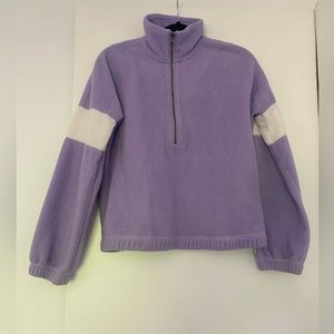 Abercrombie & Fitch Half Zip Sherpa Sweater